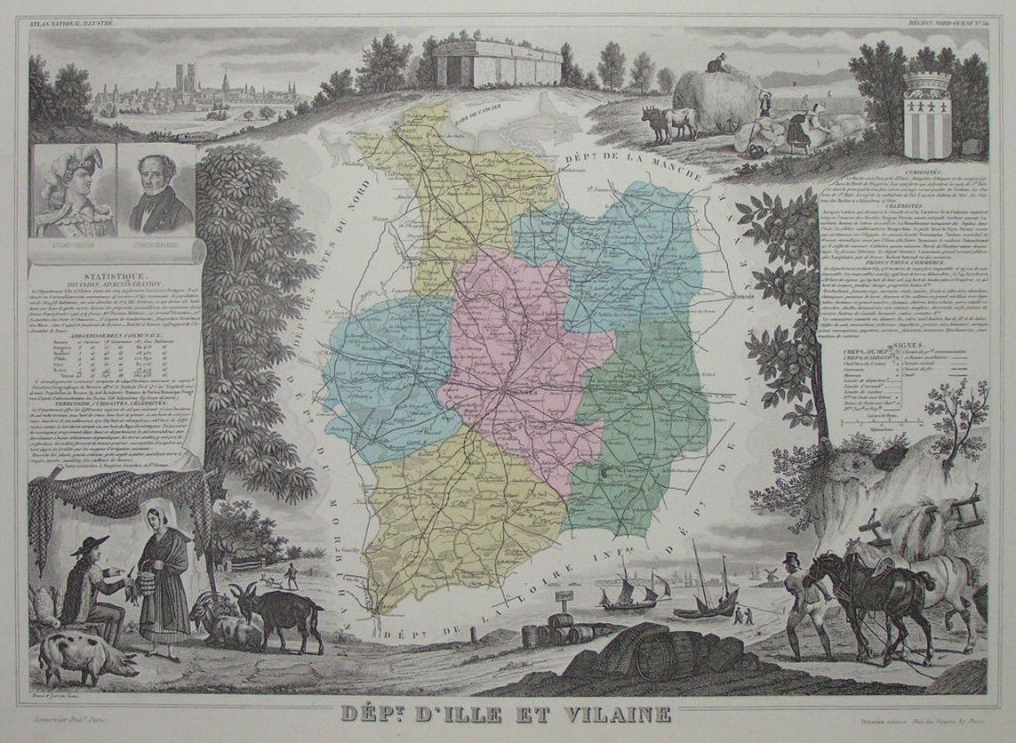 Map of Ille et Vilaine